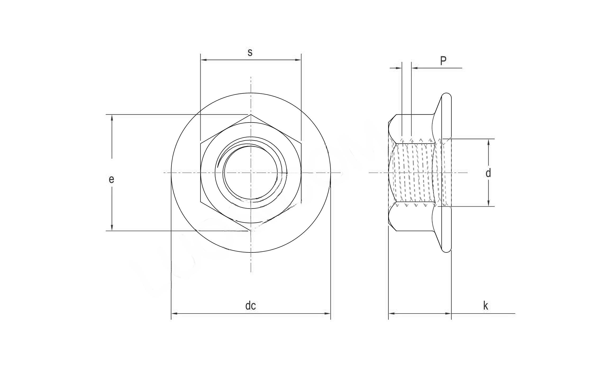 Asme Ansi B American Standard Hex Flange Nuts American Standard