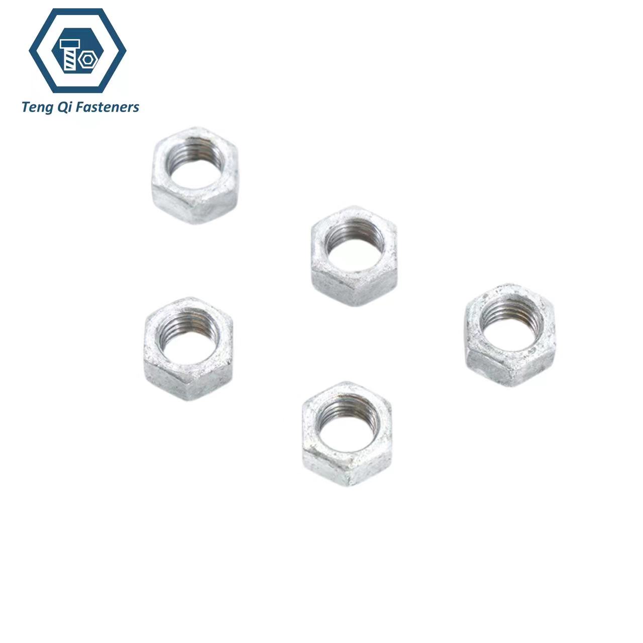 AS2451 Double Chamfered Hot Dip Galvanized Hex Nuts