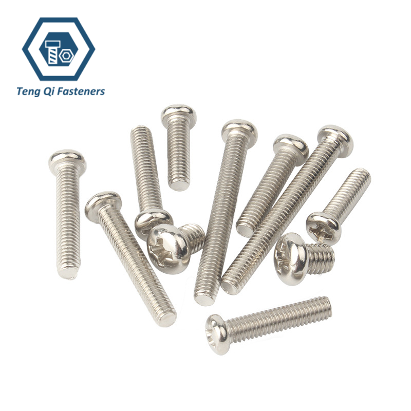 ASME ANSI B18.6.3 Cross Recessed Pan Head Stainless Steel Machine Screws Supplier