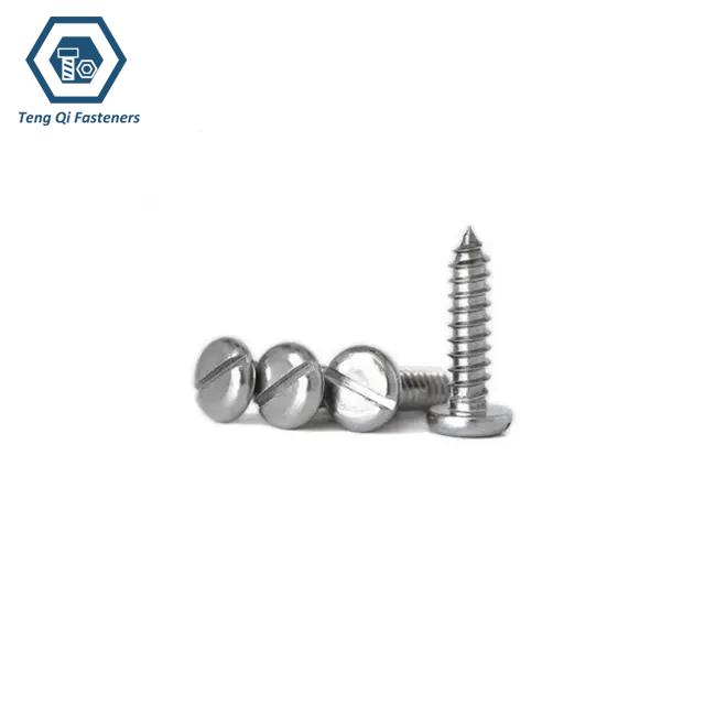 DIN7971 Stainless Steel Slotted Pan Head Tapping Screws