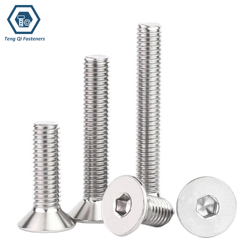 DIN7991 SS316 Hex Socket Countersunk Head Cap Screws Factory