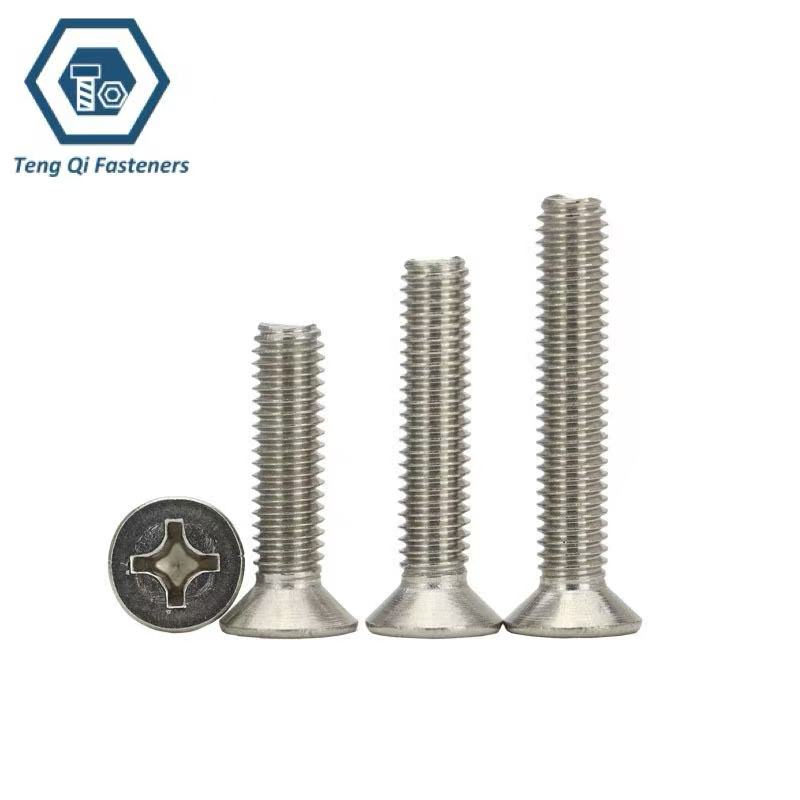 DIN965 Stainless Steel Cross Recessed Countersunk Head Screws Supplier