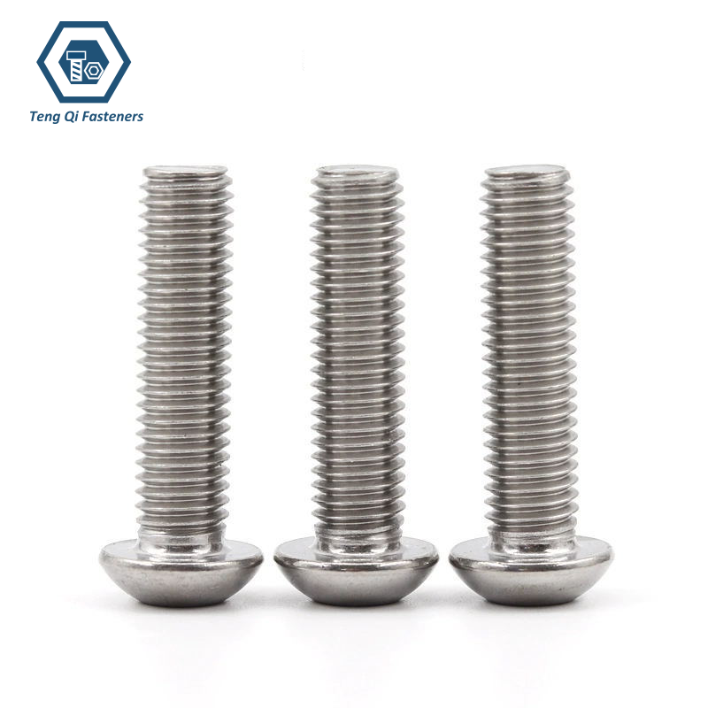 ISO7380 SS304 SS316 Hexagon Socket Button Head Screws Supplier