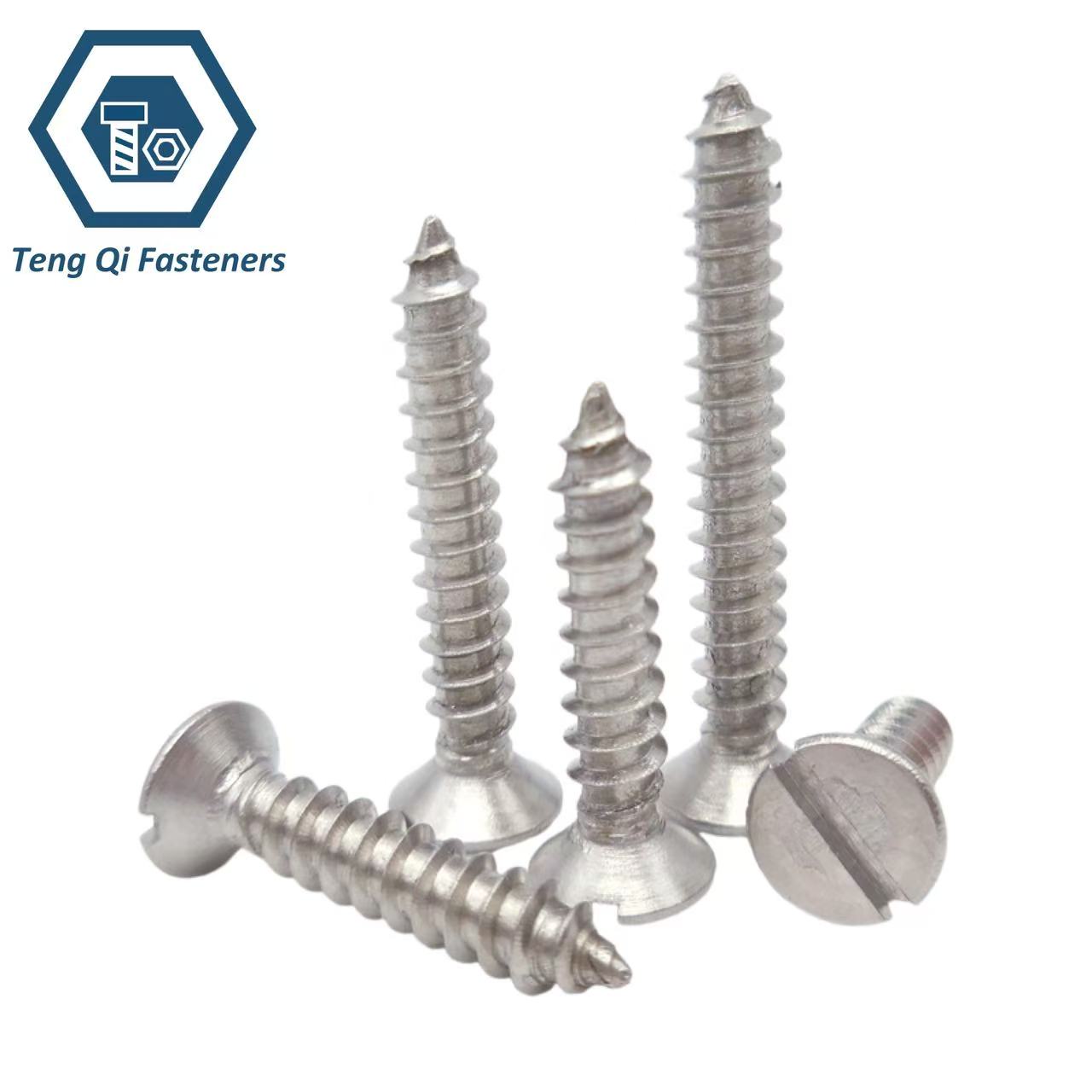 DIN7972 Slotted Countersunk Head Tapping Screws