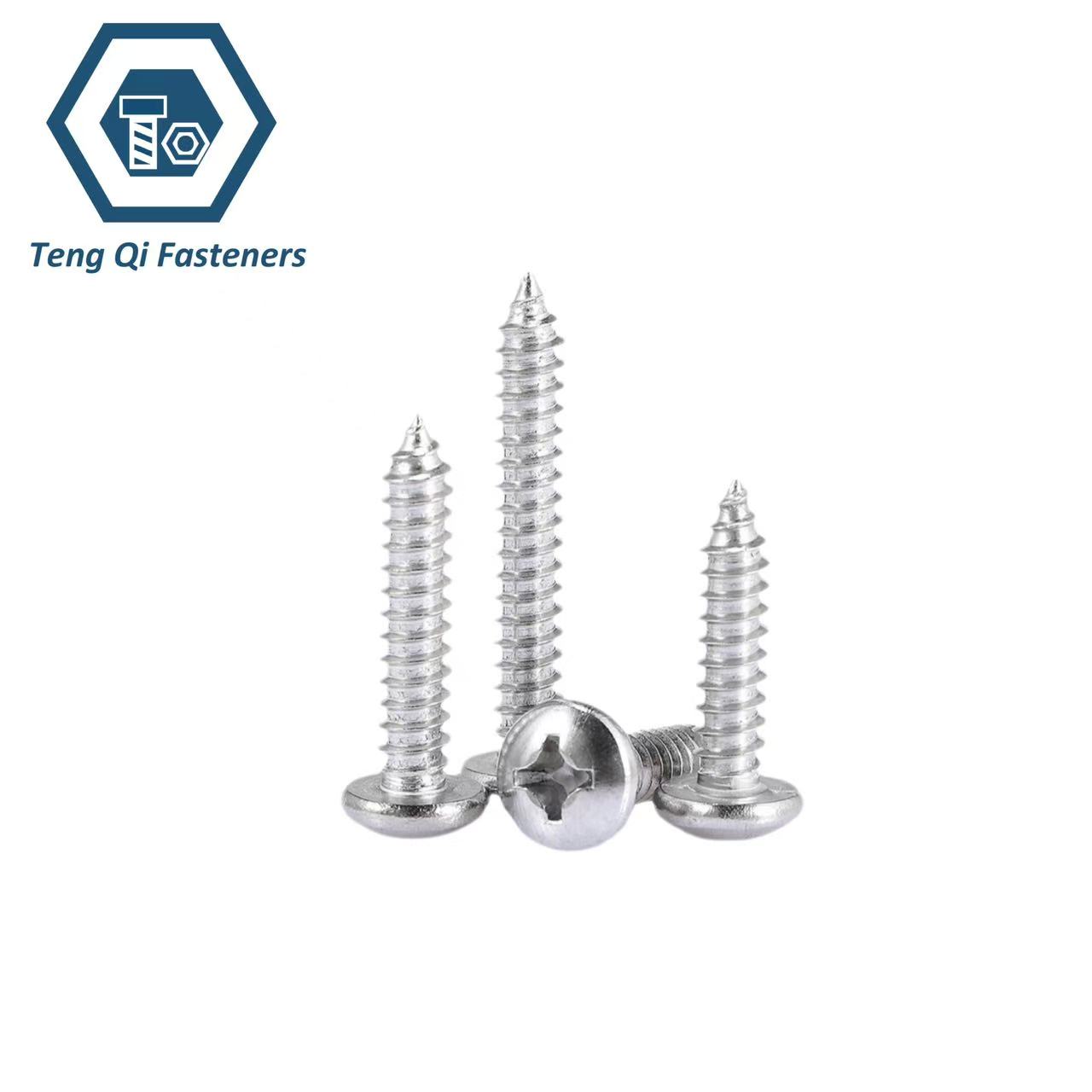 DIN7981 Stainless Steel SS304 Cross Recessed Pan Head Tapping Screws Supplier