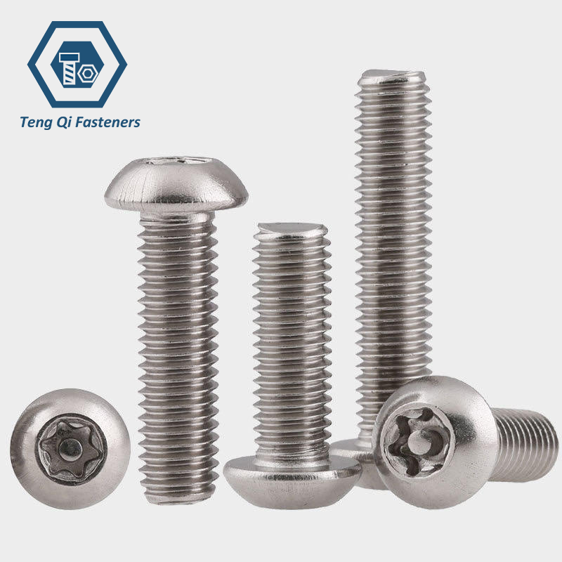SS304 SS316 Button Head Torx Machine Screw with Pin