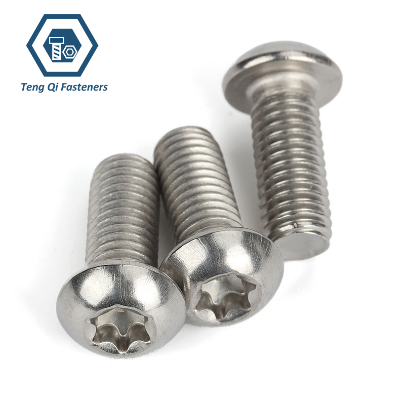 SS304 SS316 Button Round Head Torx Screw