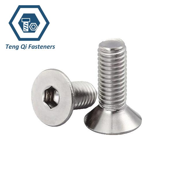 SS304 SS316 Hexagon Socket Countersunk Head Cap Screws