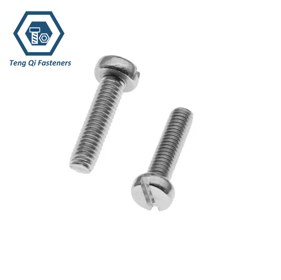 SS304 SS316 Slotted Pan Head Screw
