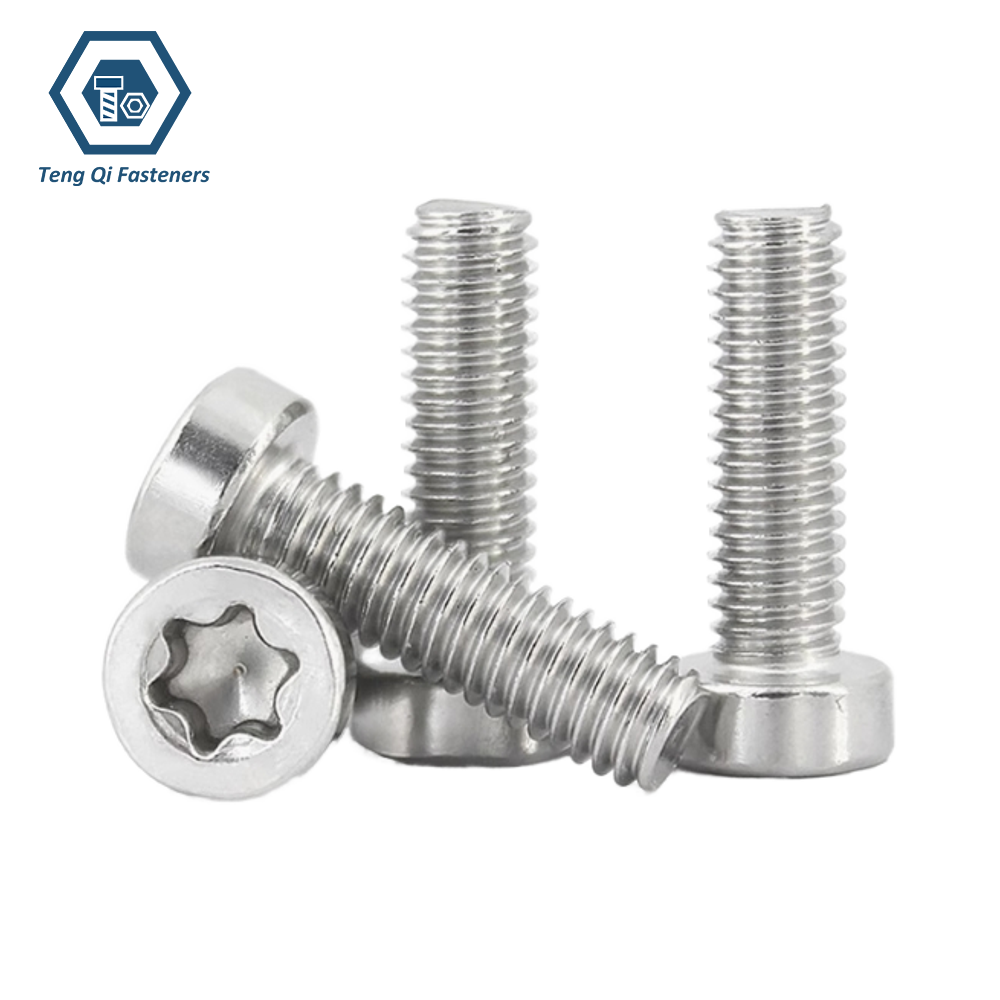 SS304 SS316 Cylindrical Head Torx Screw