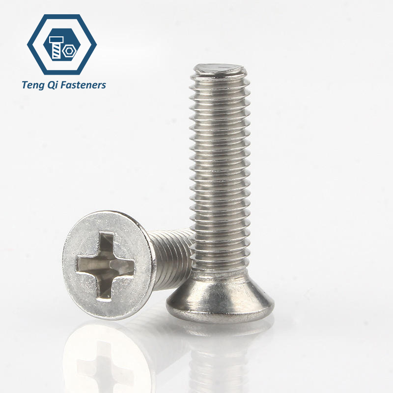 Stainless Steel Flat Countersunk Head Screws with Cross Recess