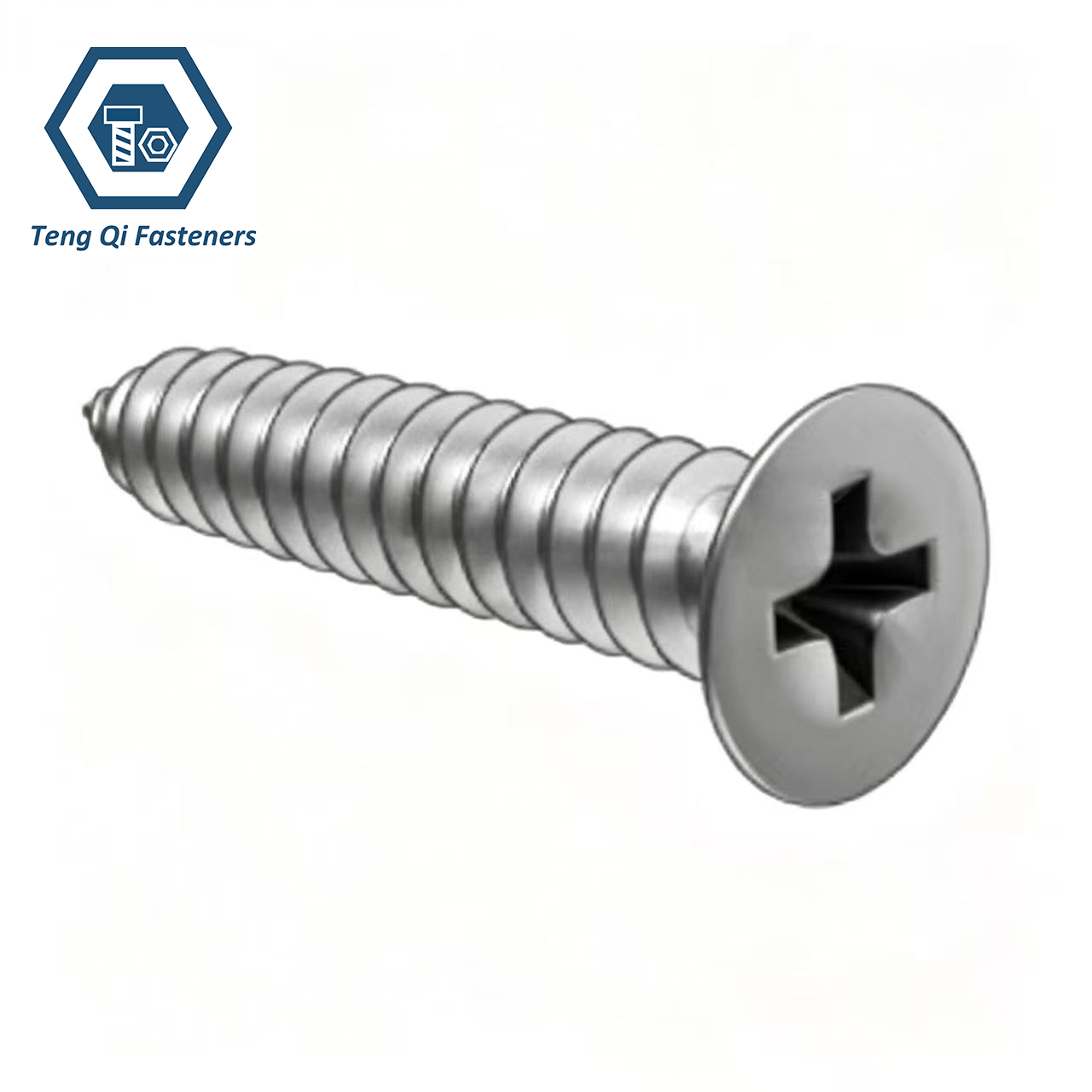 SS304 SS316 DIN7982 Cross Recessed Countersunk Head Tapping Screws SS304 SS316 DIN7982 Cross Recessed Countersunk Head Tapping Screws