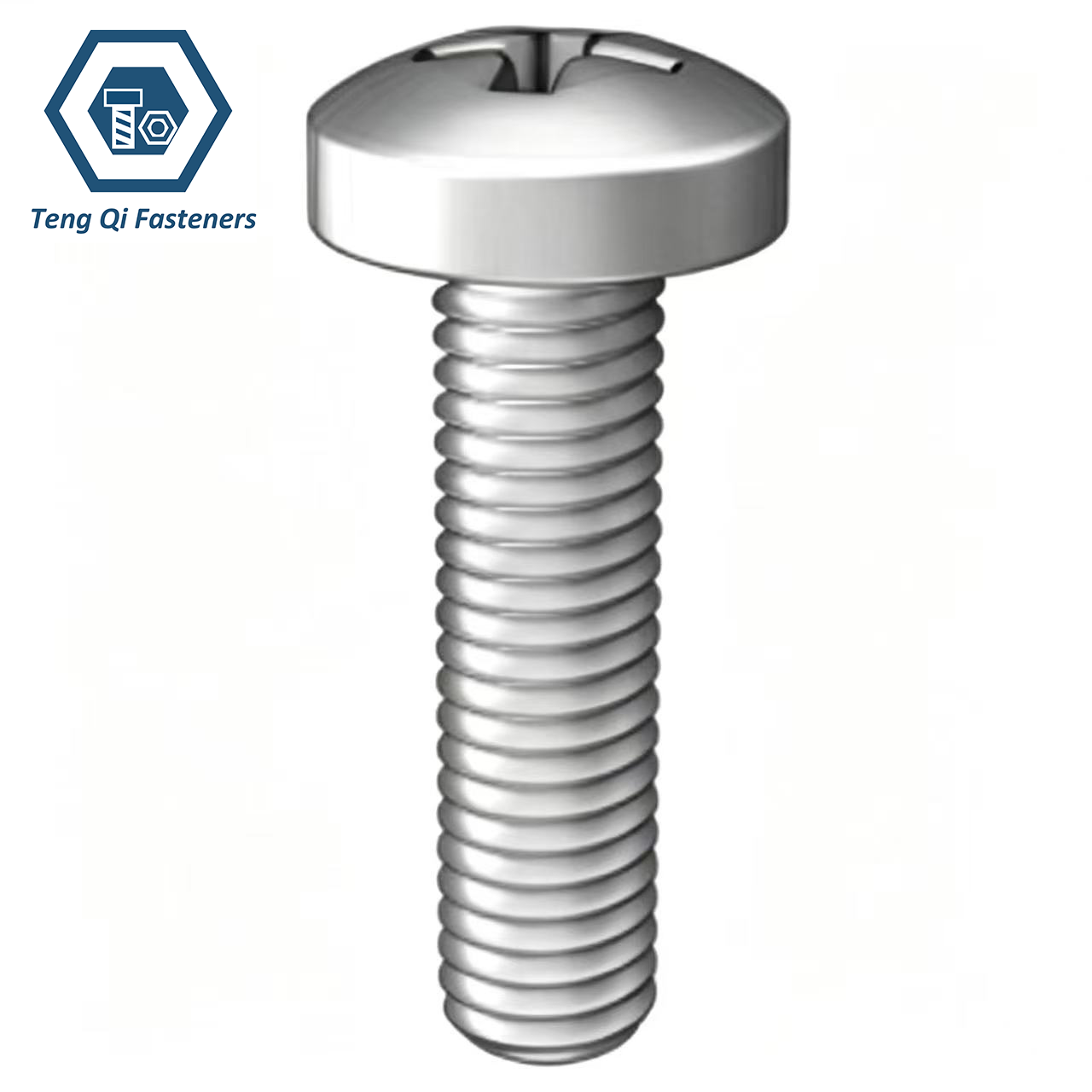 SS304 SS316 DIN7985 Cross Recessed Raised Cheese Head Screws