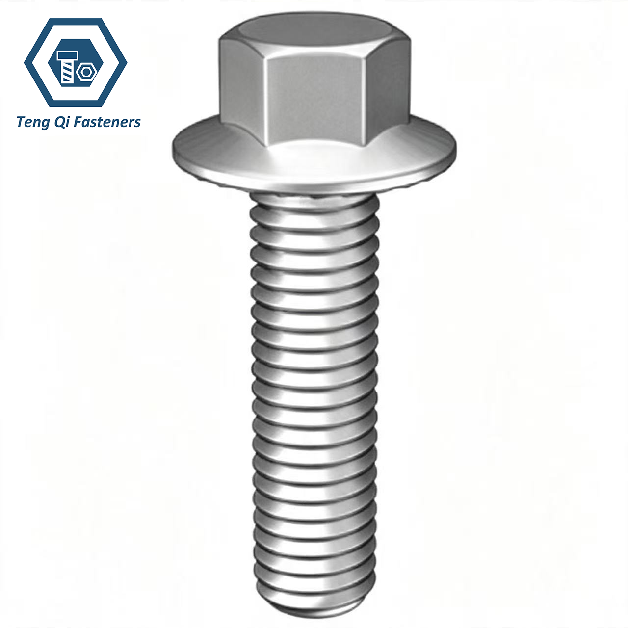 DIN6921 Hexagon Flange Serrated Bolts