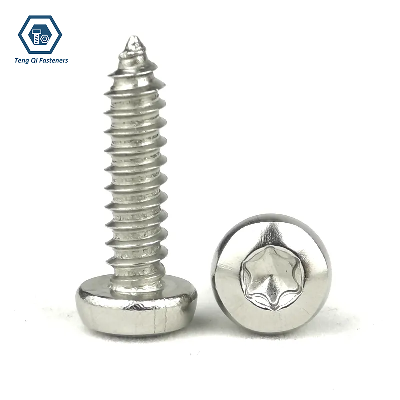 SS304 SS316 ISO14585 Torx Pan Head Tapping Screws