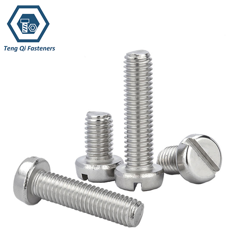 SS304 SS316 ISO1207 Slotted Cheese Head Screws