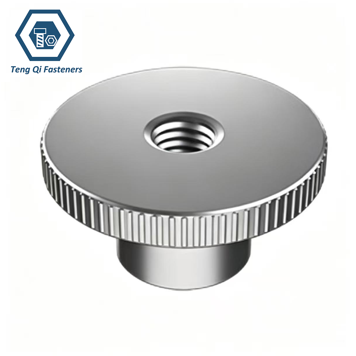Stainless Steel DIN466 Knurled nuts with collar