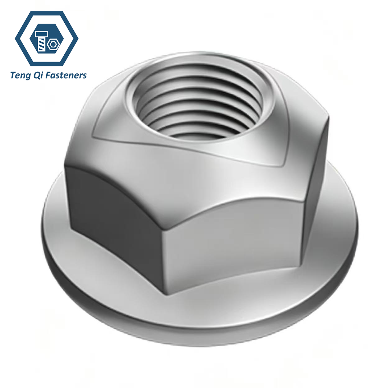 Stainless Steel DIN6927 Prevailing Torque Three-Point Locking Flange Hexagon Nuts