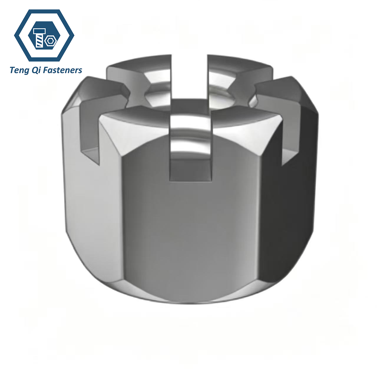 Stainless Steel DIN935 Hexagon Slotted and Castle Nuts