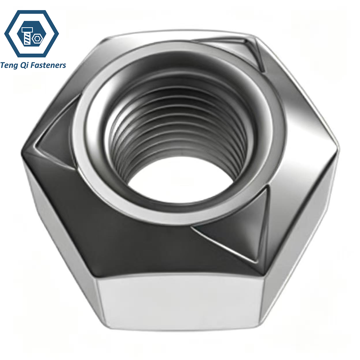 Stainless Steel DIN980V Prevailing Torque Hexagon Nuts with Three-Point Locking