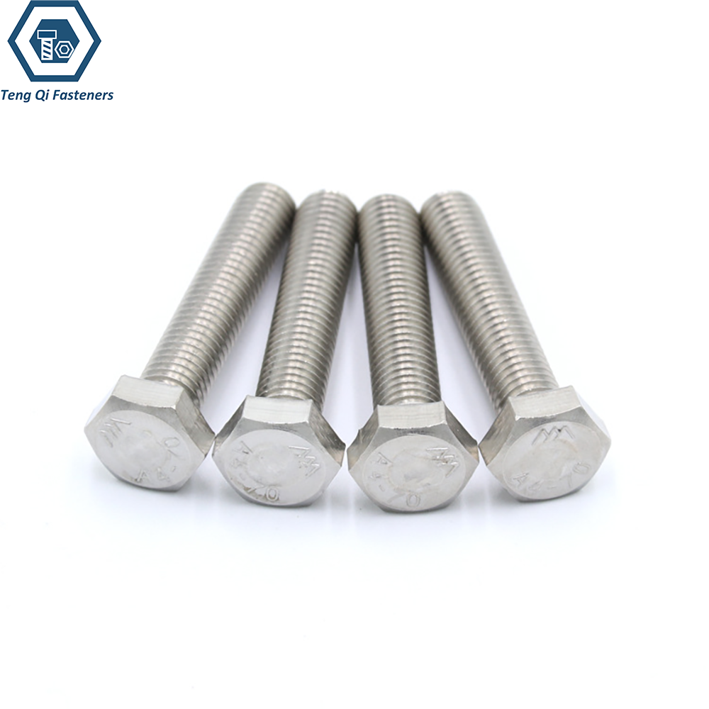 A4-70 Stainless steel SS316 Full Thread Hex bolts