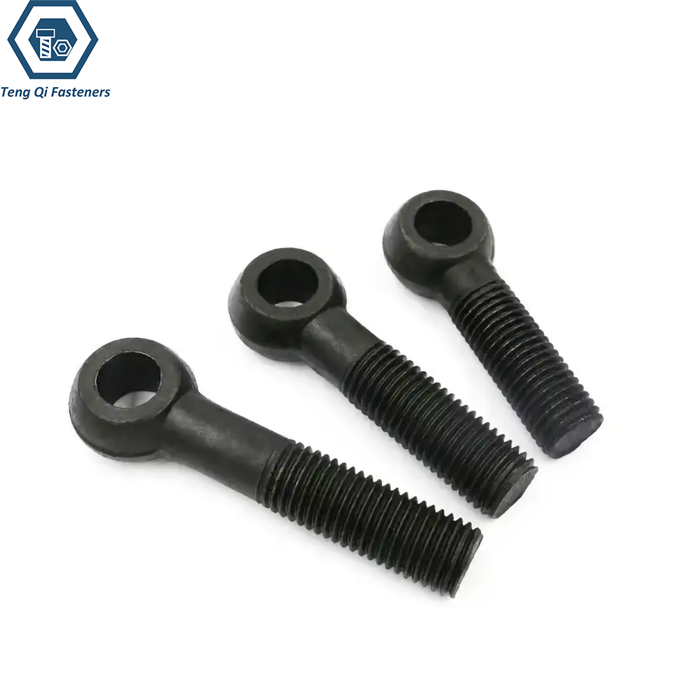 Black Oxidation Carbon Steel DIN444 Eye Bolts Black Oxidation Carbon Steel DIN444 Eye Bolts