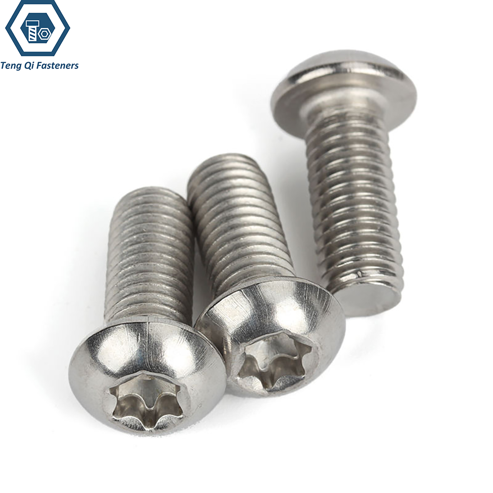 SS304 SS316 Button Round Head Torx Screw