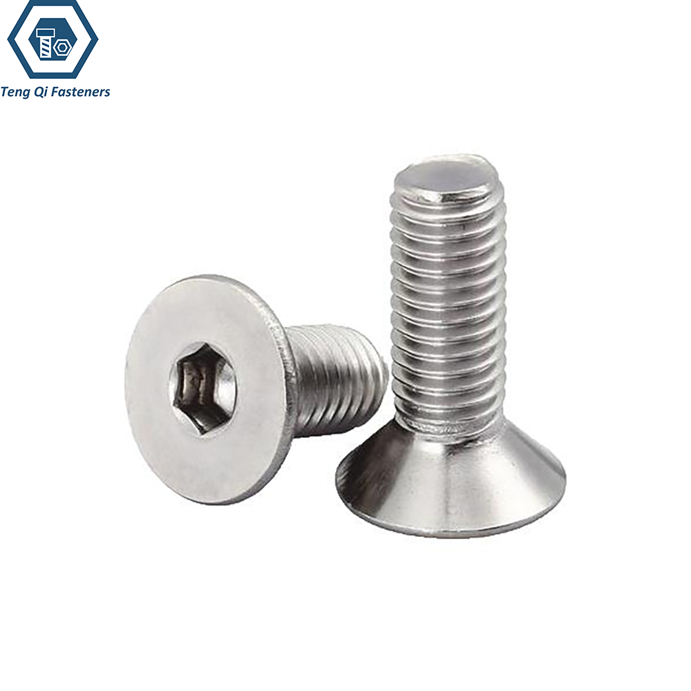 SS304 SS316 Hexagon Socket Countersunk Head Cap Screws
