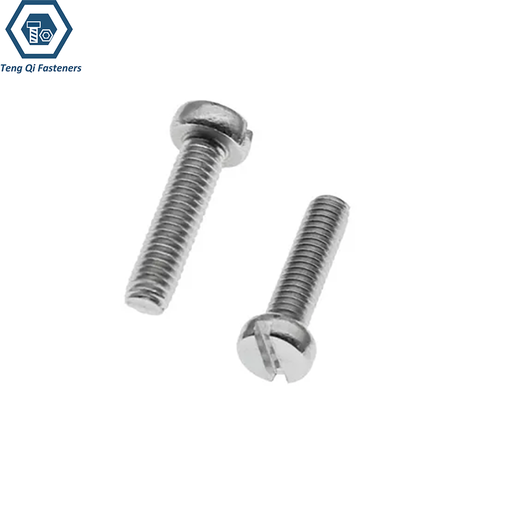 SS304 SS316 Slotted Pan Head Screw