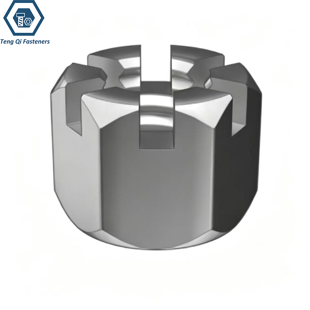 Stainless Steel DIN935 Hexagon Slotted and Castle Nuts
