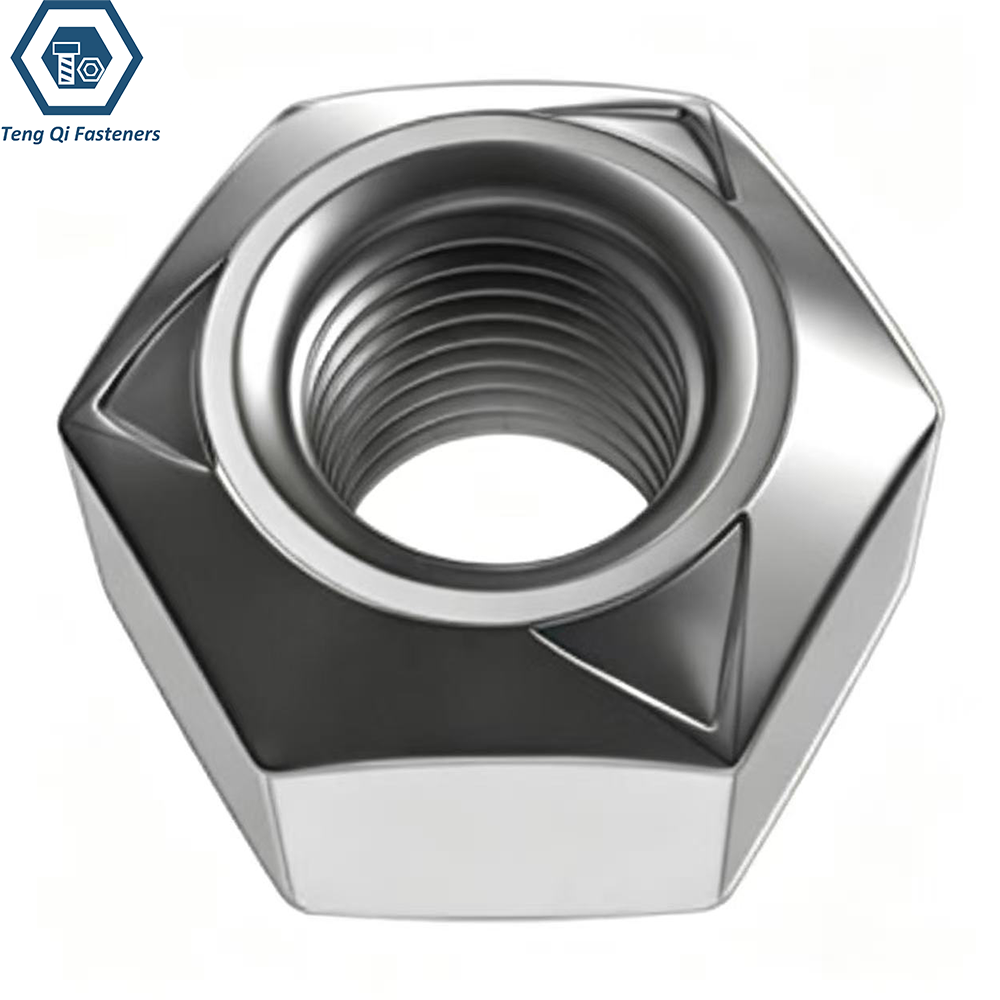 Stainless Steel DIN980V Prevailing Torque Hexagon Nuts with Three-Point Locking