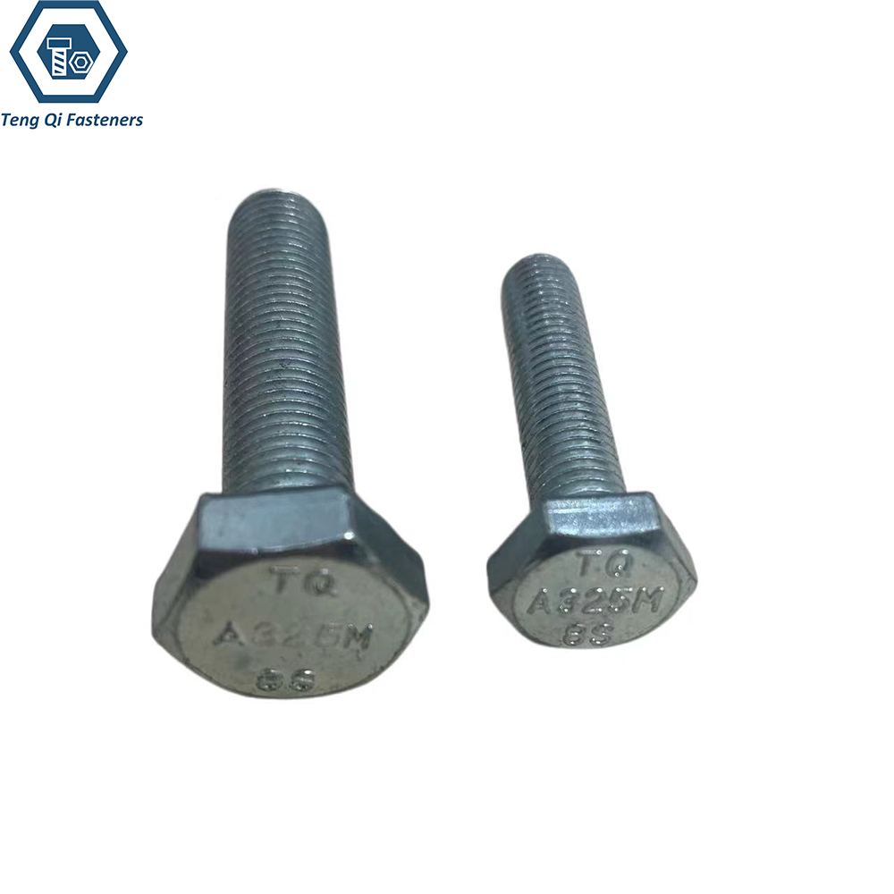 Zinc Plated A325 Heavy Hex Steel Structural Bolts