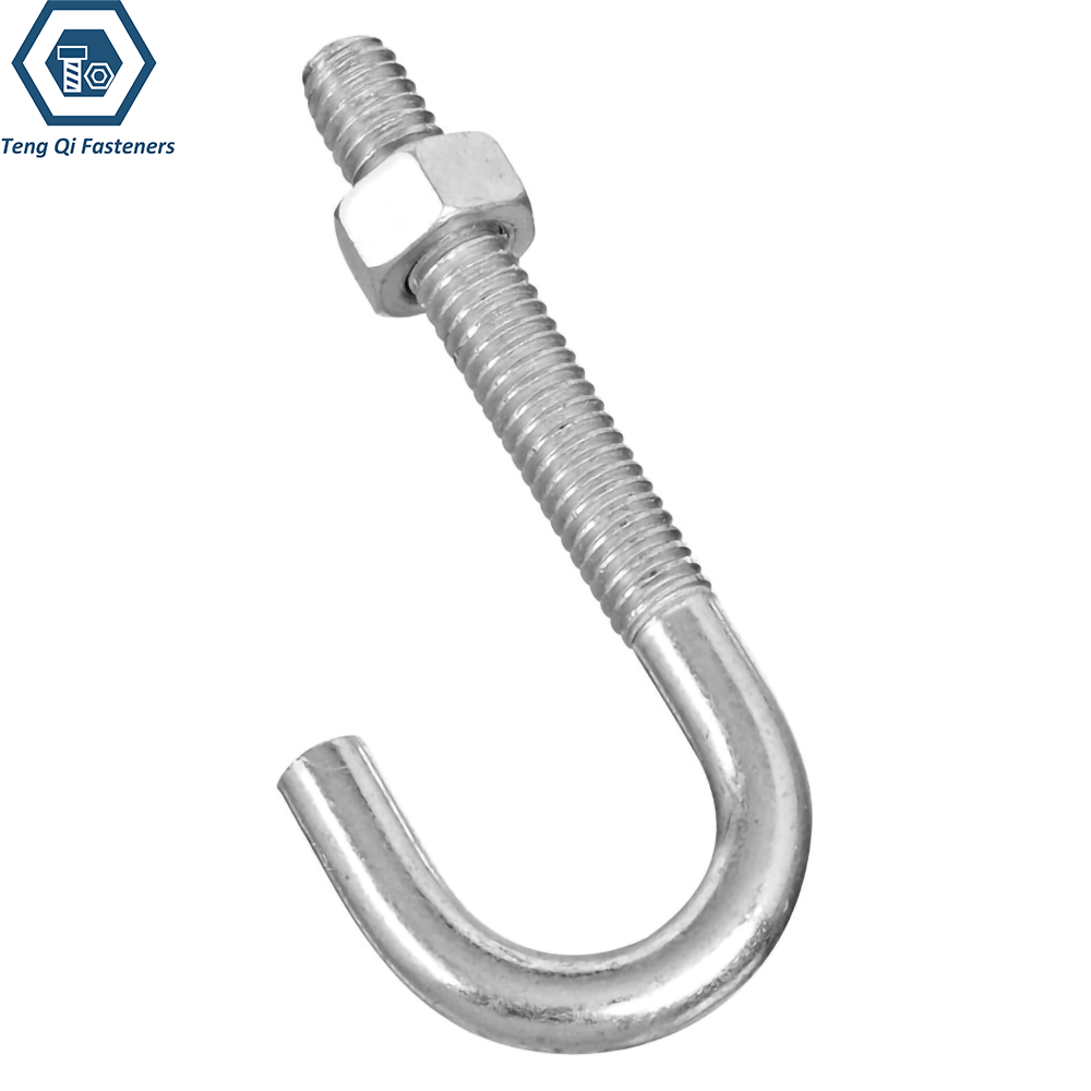 ASME B 18.31.5 HR Round Bend J Bolts Stainless Steel