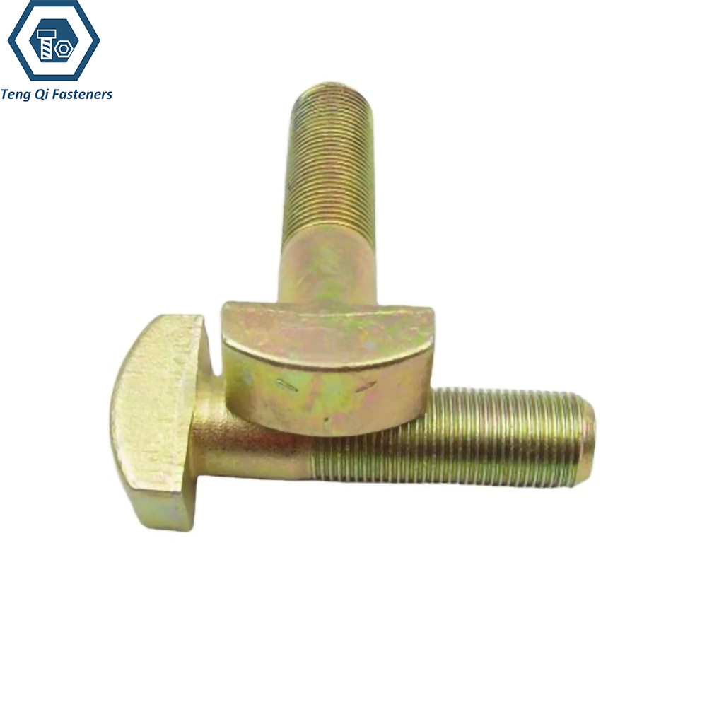 ASME B 18.5 T- Head Bolts Yellow Zinc