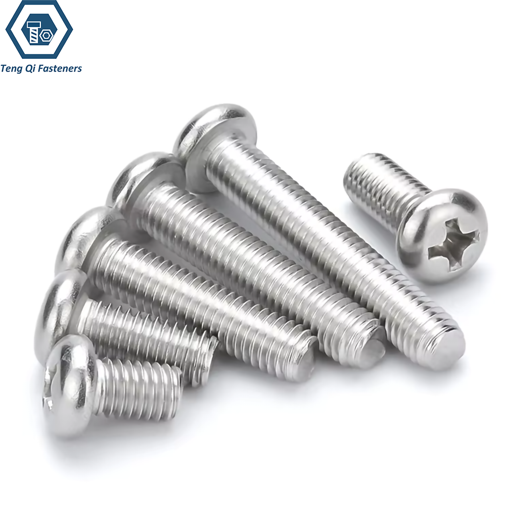 ASME B18.6.3 Cross Recessed Pan Head Machine Screws