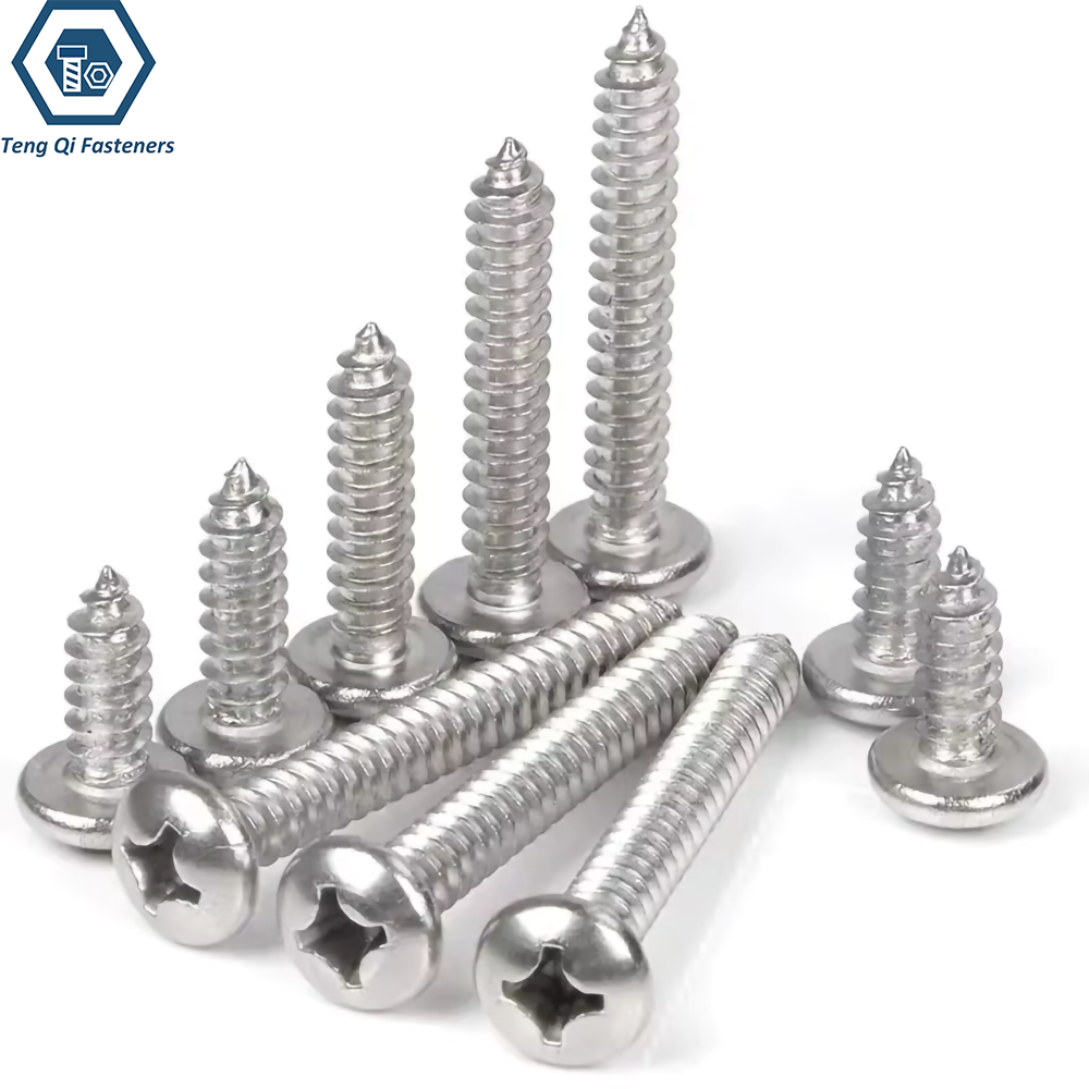 ASME B18.6.3 Cross Recessed Pan Head Self Tapping Screw