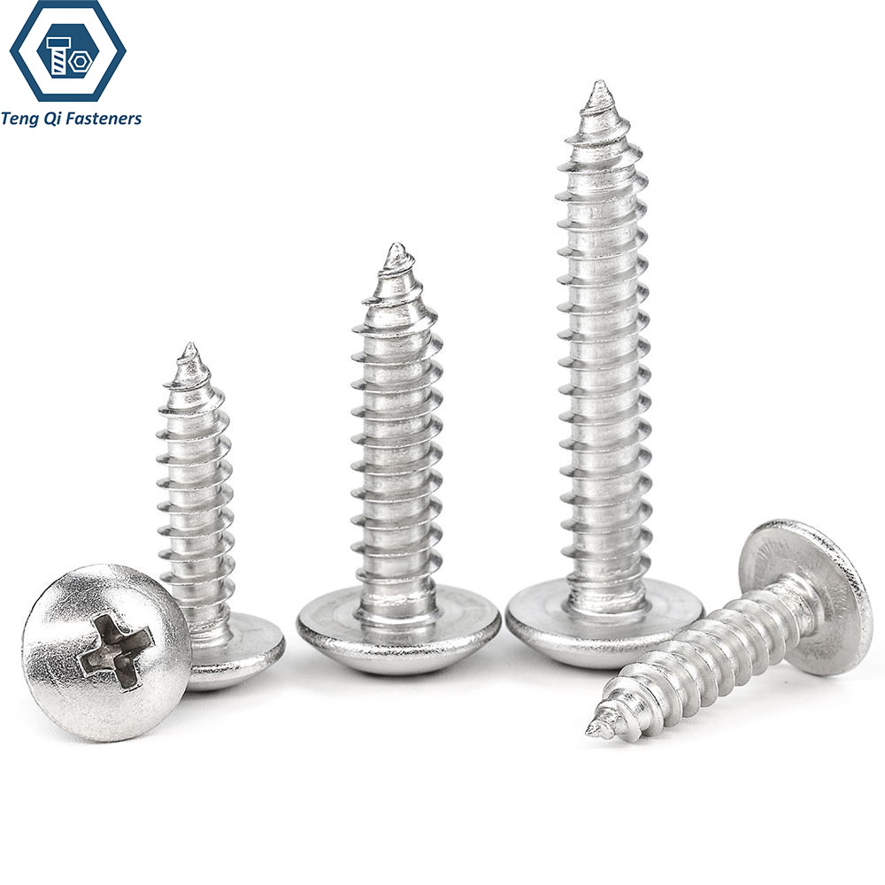ASME B18.6.3 Cross Recessed Truss Head Self Tapping Screw