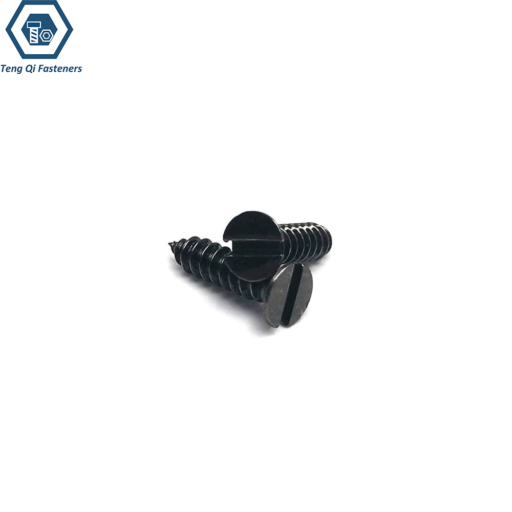 ASME B18.6.3 Slotted 80° Countersunk Head Self Tapping Screw Steel