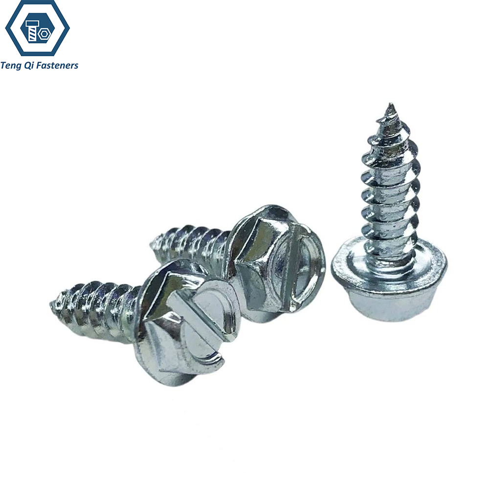 ASME B18.6.3 Slotted Hex Collar Self Tapping Screws ASME B18.6.3 Slotted Hex Collar Self Tapping Screws