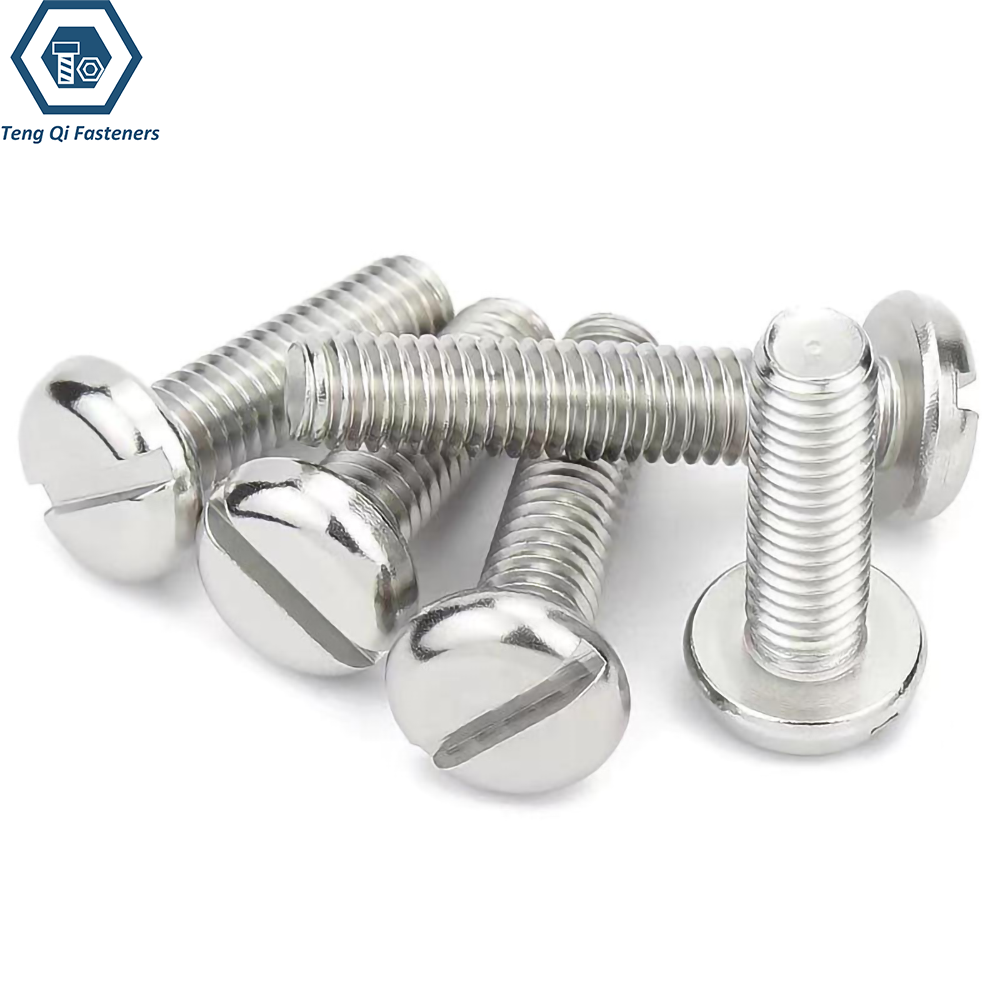 ASME B18.6.3 Slotted Pan Head Screws Stainless Steel