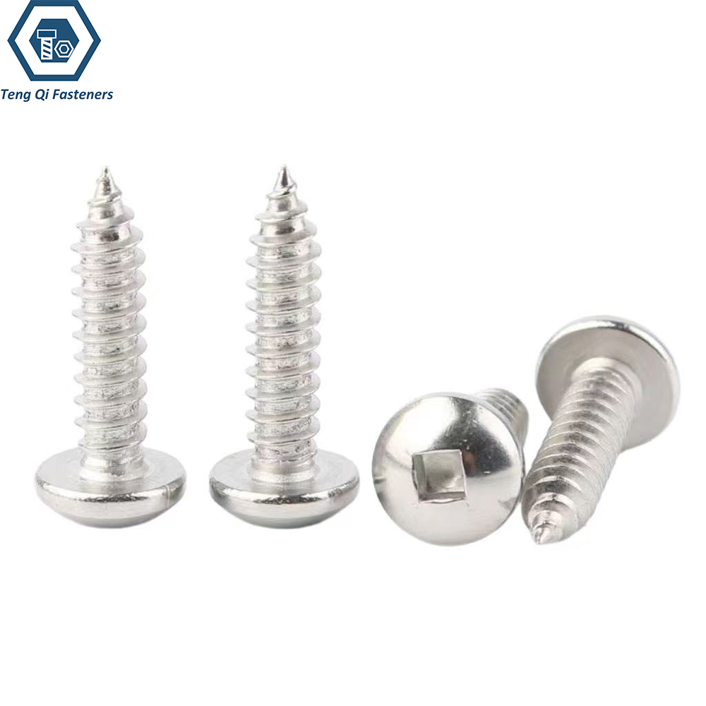 ASME B18.6.3 Square Slot Pan Head Self Tapping Screw Stainless Steel