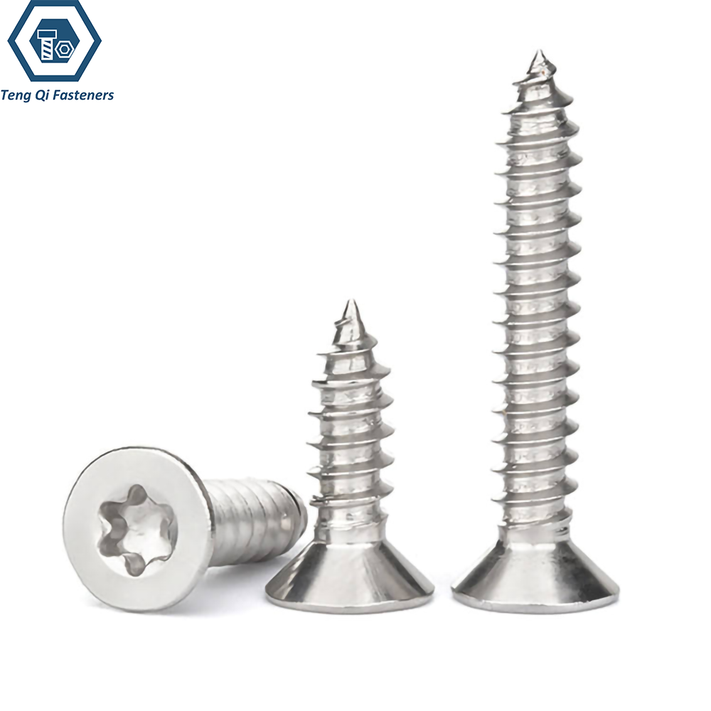 ASME B18.6.3 Torx Flat Head Self Tapping Screw Stainless Steel ASME B18.6.3 Torx Flat Head Self Tapping Screw Stainless Steel