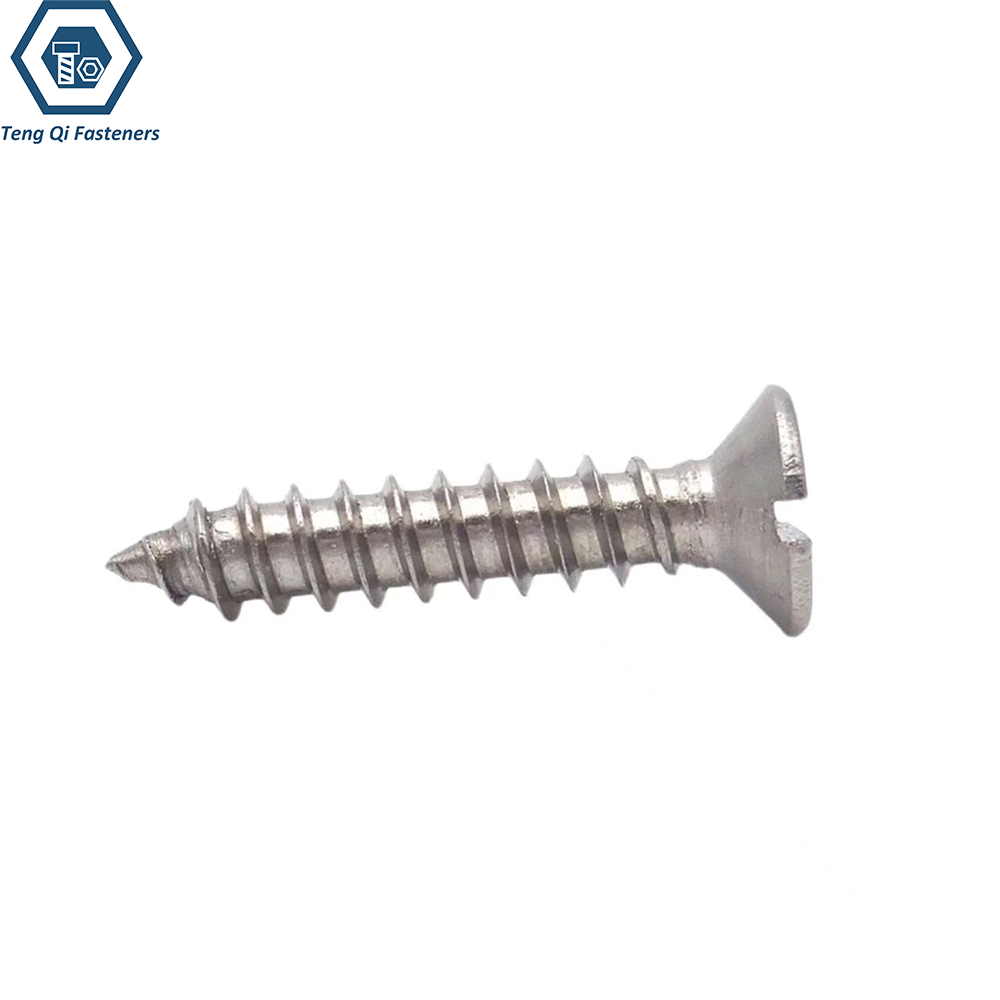 DIN7972 Slotted Countersunk Head Tapping Screws