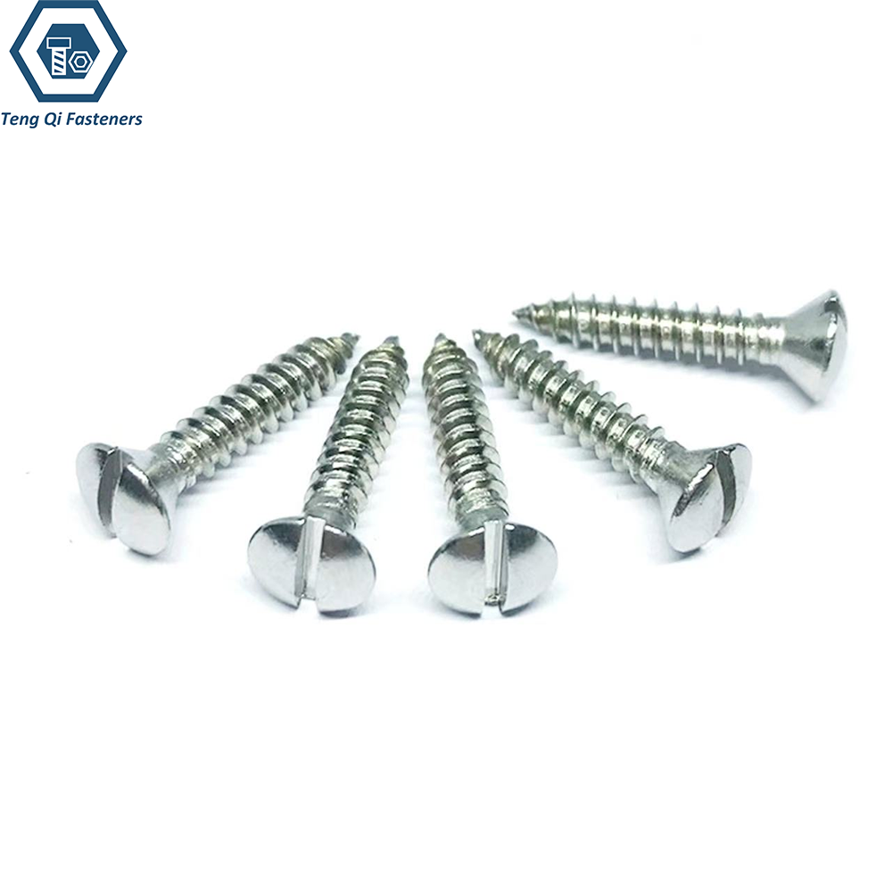 DIN7973 Slotted Raised Countersunk Head Tapping Screw