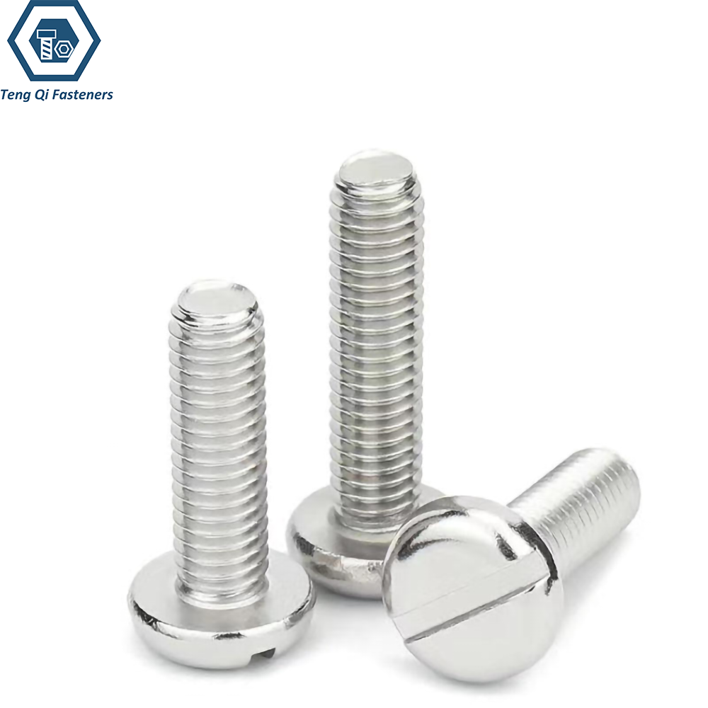 DIN85 Slotted Pan Head Machine Screws Stainless Steel