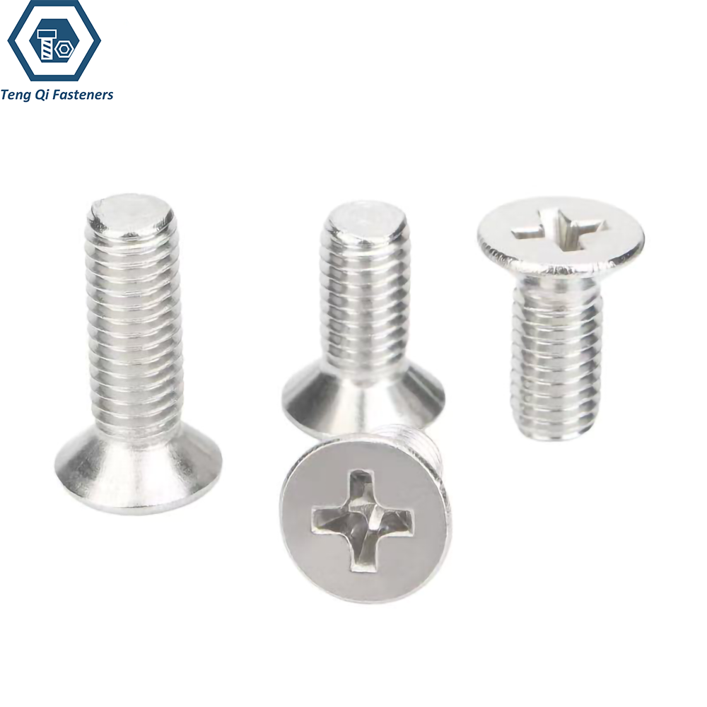 DIN965 Cross Recessed Countersunk Head Screws Stainless Steel